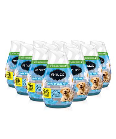 Renuzit Gel Air Freshener Pure Breeze 3 Pack 4 Count 12 Total Air Fresheners Apple Jasmine 7 Ounce (Pack of 12)