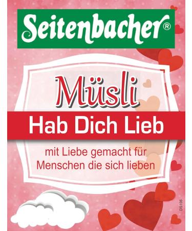 Seitenbacher Muesli Hab Dich Lieb I Whole Grain Cereals I Sour Cherries I Milk Chocolate I Cornfrlakes I 3 x 600 g 600.00 g (Pack of 3) 600.00 g (Pack of 3) - Buy Online on SooperMarket.com