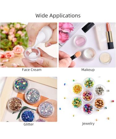 AMANMAN 100 pcs Empty 3ml Cream Doses - Travel-Friendly Screw Cap Containers for Cosmetics Lip Balm and Cream Samples - Buy Online on SooperMarket.com