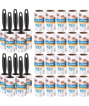 2700 Sheets Lint Rollers for Pet Hair Extra Sticky Portable Lint Remover Brush Roller with 10 Handles 30 Refills Pet Hair Remover for Couch Clothes Furniture and Carpet Dog Cat Hair Removal