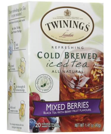 Twinings Cold Brewed Iced Tea Mixed Berries 20 Tea Bags 1.41 oz (40 g)