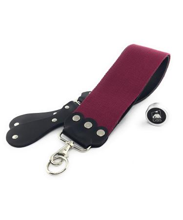 G.B.S Barber Strop-Straight Razor Shaving Strop Ideal Barber Shops, for Knives & Tool & Workshops and Home. Pair with Mug, Brush & Razor, Strop Paste Extra Wide Leather Barber Strop- 3" x 26"