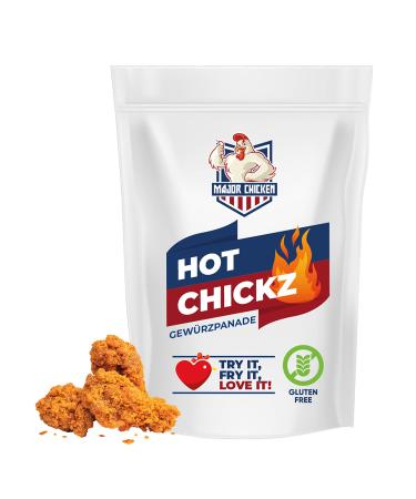 Major -chicken "Hot Chickz" - Chicken spice panade/chicken marinade 500g - for the original Fried chicken taste - so crispy and extra spicy hot - breading for chicken wings hot wings and much more