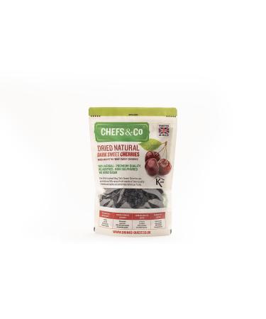 CHEFS & CO | Dried Dark Sweet Cherries (pitted) | 100% Natural Dried Fruits | Healthy Snack | Non-sulphured Vegan | No additives No Added Sugar Kosher Certified GMO-Free (Natural 750 g (Pack of 1)) NATURAL 750 g (Pack of 1)