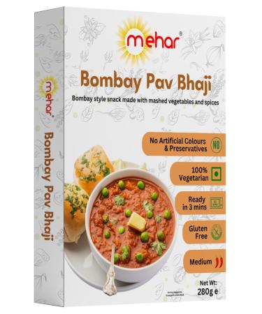 Mehar Bombay Pav Bhaji Meal Ready to Eat 280g
