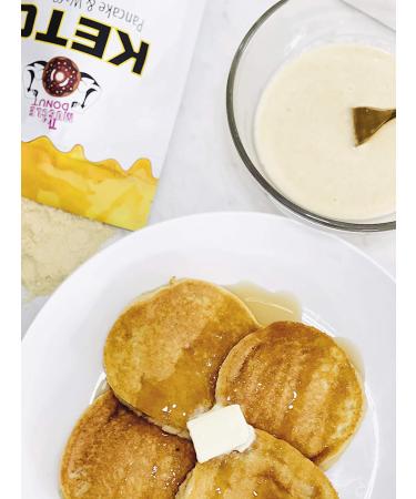 Keto Pancake & Waffle Mix | Fluffy, Gluten-Free, Grain-Free, Dairy-Free | Low Carb & Sugar-Free | Just Add Water | 3g Net Carbs | Baking Mix for Pancakes, Waffles, Cupcakes, Bread | English Muffins - Buy Online on SooperMarket.com