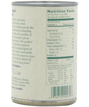 Bar Harbor Fish Stock 15 oz. (Pack of 6) - Premium Fish Broth for Cooking - Buy Online on SooperMarket.com