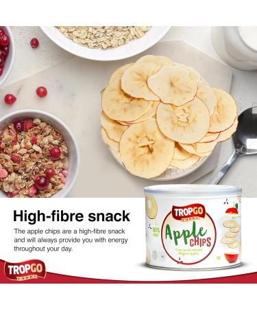 Tropgo - Belgium Apple Chips - 100% Fruit - Natural Healthy Snack - Fresh Red Apple Crisps 35gr - Recyclable Tin Fresh lock seal (2-Pack Red and Green) Red and Green 2-Pack - Buy Online on SooperMarket.com