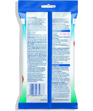 Clorox On-The-Go Disinfecting Wipes Fresh Meadow 15 Count Multi-Pack of 12 Sachets - Buy Online on SooperMarket.com