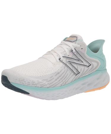 New Balance Women's Fresh Foam 1080 V11 Running Shoe 8 White/Blue Chill