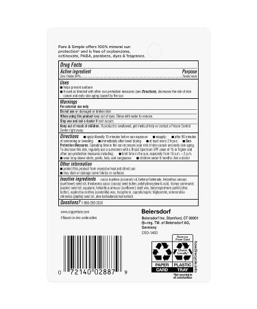 Coppertone Pure and Simple Kids Sunscreen Stick SPF 50 - Zinc Oxide Mineral, Tear-Free, Water-Resistant, Broad Spectrum SPF 50, 0.49 Oz Stick - Buy Online on SooperMarket.com
