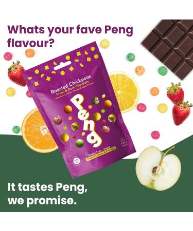 Peng Roasted Chickpeas Snack (110g) - High Protein Plant-Based Fruity Candy Snack - Buy Online on SooperMarket.com