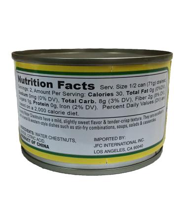 Dynasty Kosher Canned Water Chestnuts 8oz (Sliced) - 2 Pack - Buy Online on SooperMarket.com