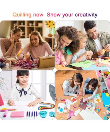 YURROAD Quilling Paper Strips Kit - 36 Colors, 720 Strips, 54cm Length, 3mm 5mm 7mm 10mm Width (4 Packs) - Buy Online on SooperMarket.com