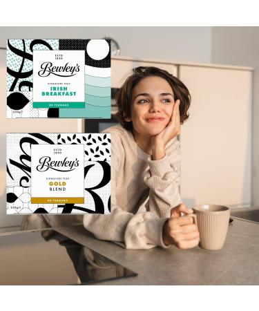 Bewleys Irish Tea Bundle with - 160 Tea Bags with Bewleys Irish Breakfast Tea and Bewleys Gold Blend Tea Including Mint Retail Tea Squeezer - Buy Online on SooperMarket.com