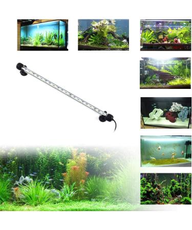 15 Inch LED Aquarium Light Submersible Crystal Glass Fish Tank Bar, IP68 Waterproof White LEDs - Buy Online on SooperMarket.com