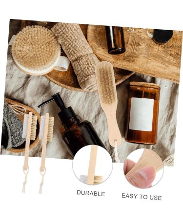 2 x Exfoliating Tool for Dead Skin Feet Grinding Tools Foot Care Brush Wooden Tools Foot on the Foot Wood 2 in 1 Pedicure Brush - Buy Online on SooperMarket.com