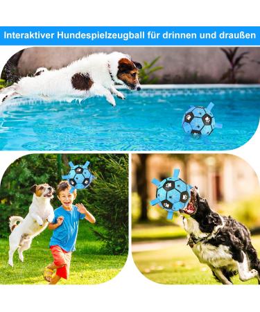 X Xben Dog Toys Ball - 20cm Interactive Football for Small & Medium Dogs | Durable Inflatable Perfect for Indoor & Outdoor Play - Buy Online on SooperMarket.com