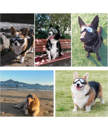 Tsathoggua Dog Goggles Dog Sunglasses with Elastic Strap UV Pet Goggles Protect Dog's Eyes for UV Wind Dust and Fog Medium/Large Breed - Buy Online on SooperMarket.com