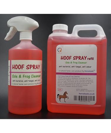 Hoof Spray Refill 2.5 Litre Sole and Frog Disinfectant Antiseptic Cleanser by Horse Leads for thrush for horses - Buy Online on SooperMarket.com