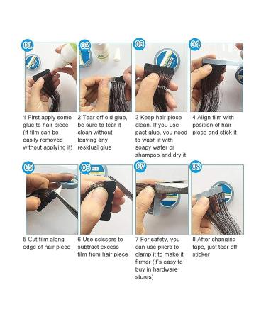 2 Pack Hair Extension Tape Double Sided Waterproof Wig Adhesive for Secure Styling - Buy Online on SooperMarket.com