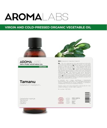 AROMA LABS 100% Pure Organic Tamanu Oil - 100mL | Cold Pressed & Cosmos Certified | French Brand - Buy Online on SooperMarket.com