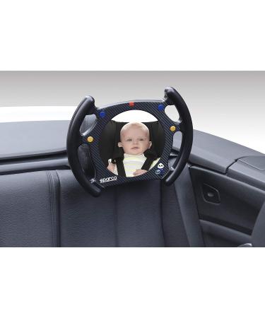 Sparco SPCK1301 Baby Mirror - Wheel Shape | Premium Quality Competition Mirror - Buy Online on SooperMarket.com