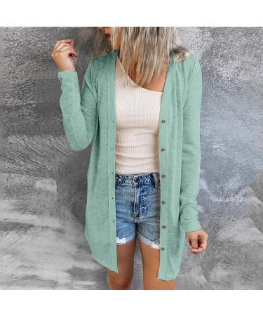Long Shirt Outerwear Top Thin Warm Knitted Coat Women's Blouse V-Neck Shirt Tunic Long Women's Tunic Women's Shirt Casual Checked Shirt Women's Winter Chunky Knit Jacket G-green M - Buy Online on SooperMarket.com