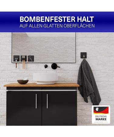 Lobux Razor Holder - Self-Adhesive Waterproof Soft-Touch Silicone Shower & Mirror Bracket | Black Shaver Holder for Bathroom & Wall - Buy Online on SooperMarket.com