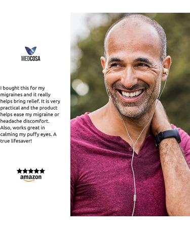 Medcosa Eye Ice Pack - Cooling Gel Mask for Tired Eyes, Pain Relief, Migraines, Puffy Eyes - Aid for Better Sleep - Buy Online on SooperMarket.com