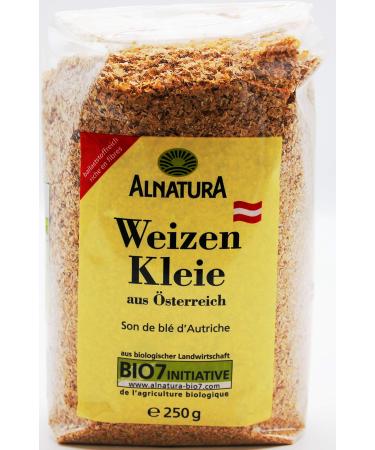 Alnatura organic wheat bran pack of 8 (8 x 250g)