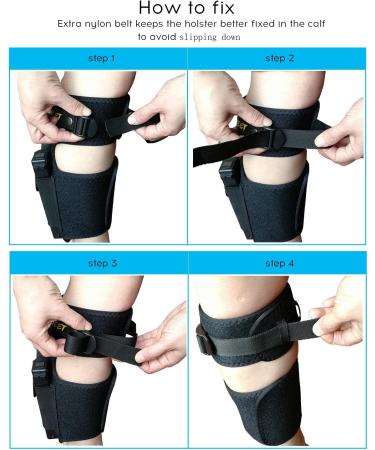 Upgraded Ankle Pistol Holsternot Ordinary - More Colors and More Sizes Black L - Buy Online on SooperMarket.com