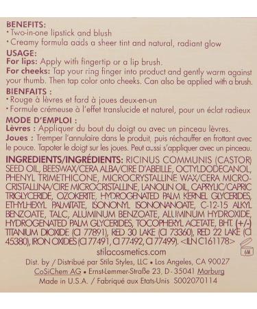 Stila Convertible Color Lip & Cheek Cream - Petunia 0.15oz | International Shipping Available - Buy Online on SooperMarket.com