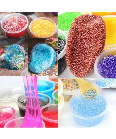 XINGLIAN 50 Pack 4 Ounce Clear Slime Foam Ball Storage Containers - DIY Craft Making Supplies - Buy Online on SooperMarket.com