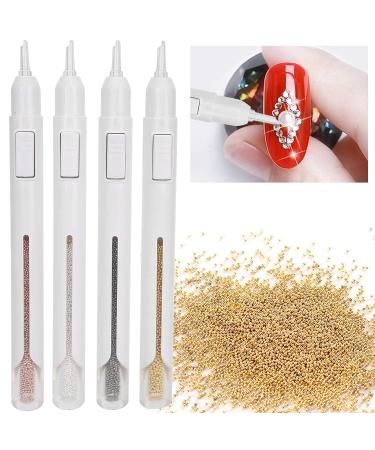 4PC Nail Dotting Pen Set - Professional Nail Art Tools with 2800 Steel Balls for DIY Manicure & Nail Studio - Buy Online on SooperMarket.com