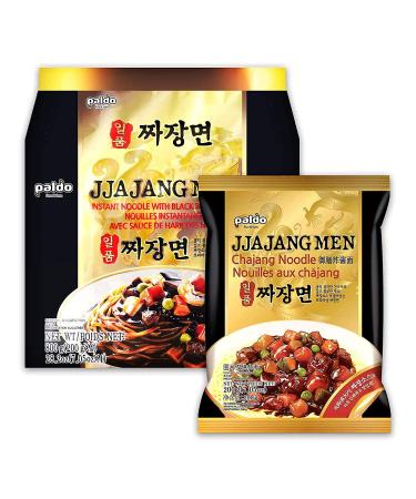 Paldo Fun & Yum Ilpoom Jjajangmen Chajang Noodle, Pack of 4, Traditional Brothless Chajang Ramen