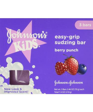 Johnson's Kids, Super Sudzer e-z grip soap, Berry Breeze, 7.35 oz, 3 ct