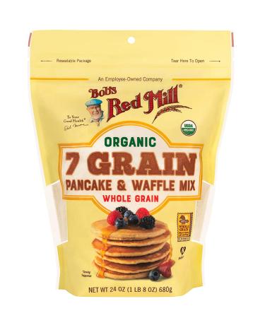 Bob's Red Mill Organic 7-Grain Pancake & Waffle Mix - 24 oz (Pack of 4) - Buy Online on SooperMarket.com