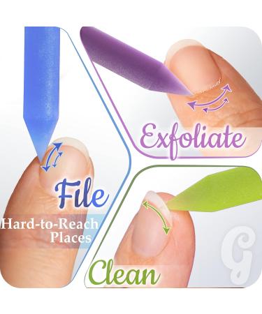 Professional Glass Nail Shaver & File - Precision Manicure Tool for Cuticles | Czech Quality Baby Blue - Buy Online on SooperMarket.com