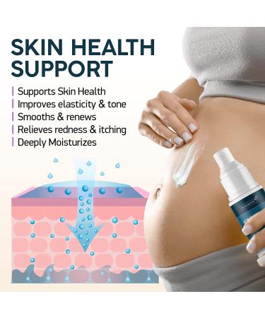Stretch Mark Cream - Maternity Skin Care with Collagen, Jojoba, and Olive Oil - Prevents and Fades Stretch Marks - Hydrating Belly Lotion for Pregnant Women - 4 oz - Buy Online on SooperMarket.com