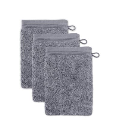 m ve Superwuschel washcloth 15 x 20 cm made of 100% cotton stone set of 3 Stone 15 x 20 cm
