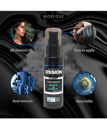 Morfose Hair Serum 75ml | Keratin & Almond Oil for Shine Nourishment & Frizz Control | Heat Protection - Buy Internationally - Buy Online on SooperMarket.com