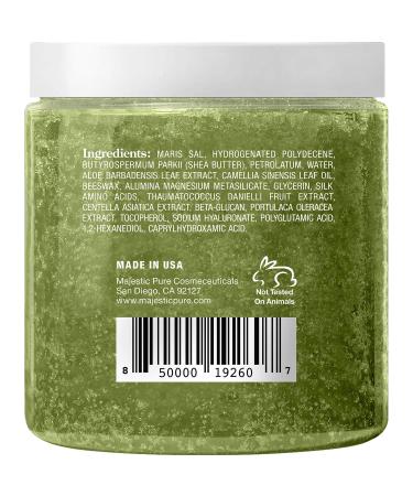 Matcha Green Tea Body Scrub - All Natural Exfoliator & Moisturizer - 10 oz Gift for Her - Buy Online on SooperMarket.com