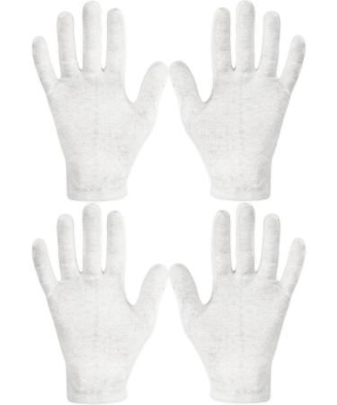 Eurow Dry Hand Healing Moisturizing Gloves for Men and Women, Night and Day, Durable and Reusable, 2 Pairs