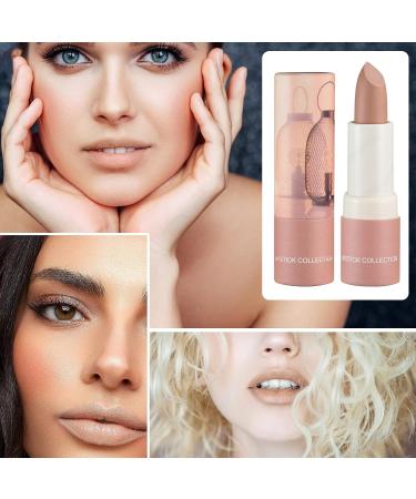 Nude Matte Lipstick Set - Long Lasting, Highly Pigmented, Waterproof Lip Makeup Gift for Women - Buy Online on SooperMarket.com