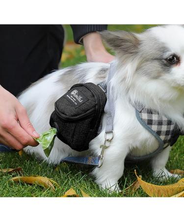 FuninCrea Dog Treat Pouch Bag with Poop Bag Dispenser - Oxford Cloth Training Bag for Walking & Travel (Black) - Buy Online on SooperMarket.com