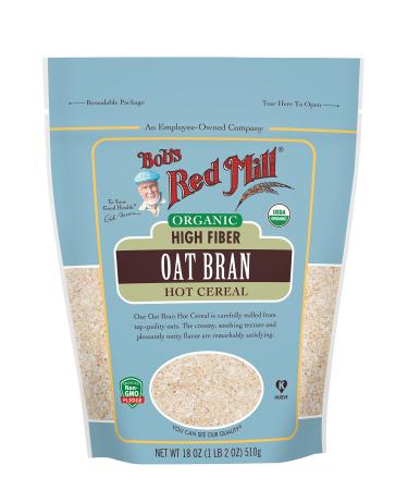 Bob's Red Mill Organic High Fiber Oat Bran Hot Cereal 18 oz (510 g)