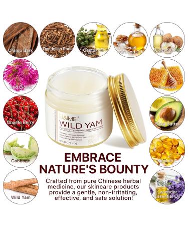 Buy Wild Yam Cream for Women - Natural Hormonal Support & Relief | International Shipping Available - Buy Online on SooperMarket.com