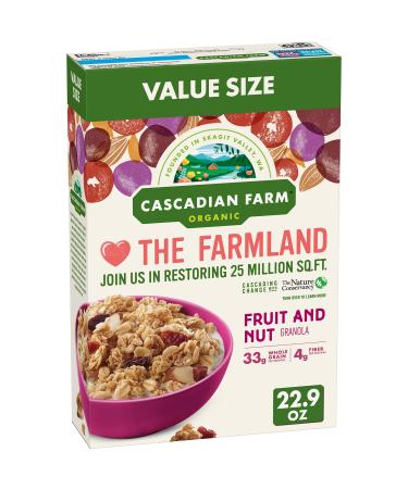 Cascadian Farm Organic Granola Cereal, Fruit and Nut, Value Size, 22.9 oz