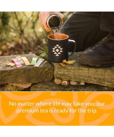 Cusa Mango Green Tea | Organic Instant Tea with Real Fruit & Spices | No Sugar Added | 10 Servings | Hot or Iced Tea Drink Mix Packets - Buy Online on SooperMarket.com